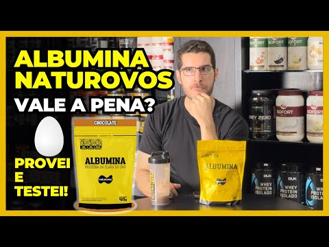 Testando a ALBUMINA NATUROVOS. A Proteína da Clara do ovo, zero lactose e zero glúten.