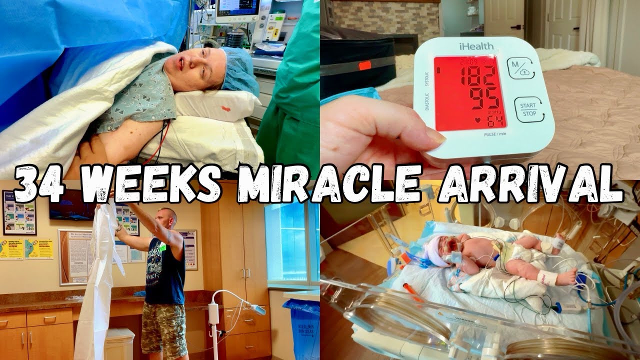 Our Birth Story at 34 Weeks + Surprise Gender Reveal ~ the scary side of preeclampsia
