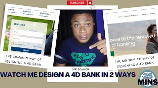 ONLINE BANKING WEBSITE : WATCH ME EXPLAIN  HOW TO DESIGN 4D BANK IN 2 DIFFERENT WAYS IN 25 MINUTES screenshot 5