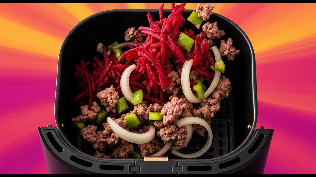 Healthy Air Fryer Minced Beef & Beetroot, Quick, Healthy & Delicious ...