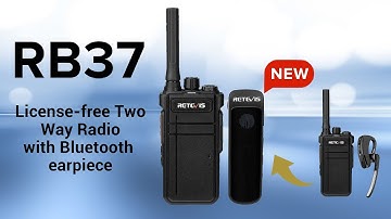 RB37 License-free Two Way Radio with Bluetooth earpiece