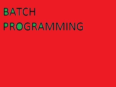 Batch Programming Part 1 (Menu!)