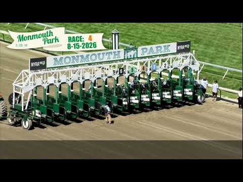 video thumbnail for MONMOUTH PARK 08-15-2026 RACE 4