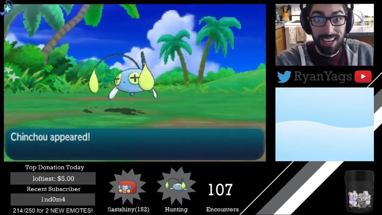 Shiny Chinchou via SOS in Pokemon Sun and Moon