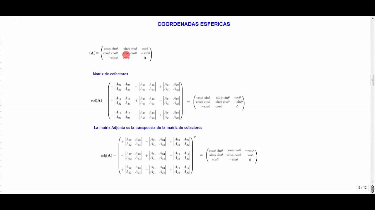 Velocidad Coordenadas Esfericas - YouTube