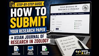 How to submit research paper in Asian Journal of Research in Zoology