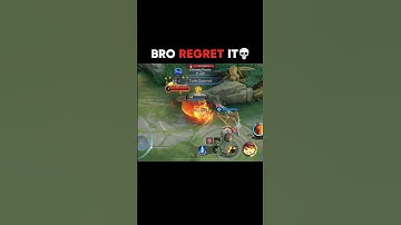 BRO REGRET IT 100% #mobilelegends #activenow #mlbb #tigreal #shorts