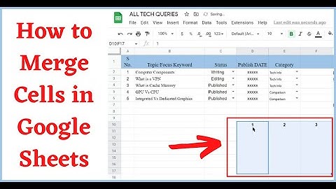 How to Merge Cells in Google Sheets? (Merge Horizontally, Vertically, & Unmerge)