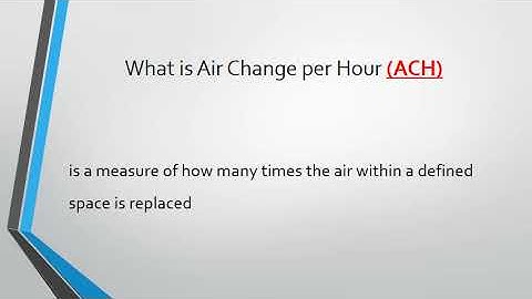HVAC air Change Per Hour ACH