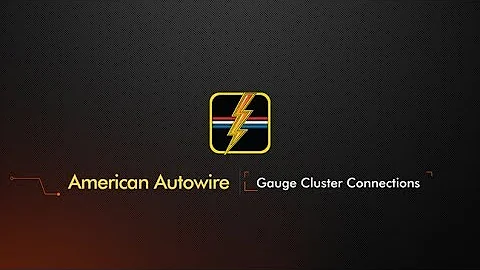American Autowire Classic Update Gauge Cluster Connections