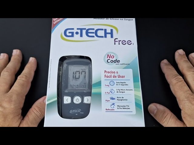 Kit Medidor De Glicose Free 1 G-tech