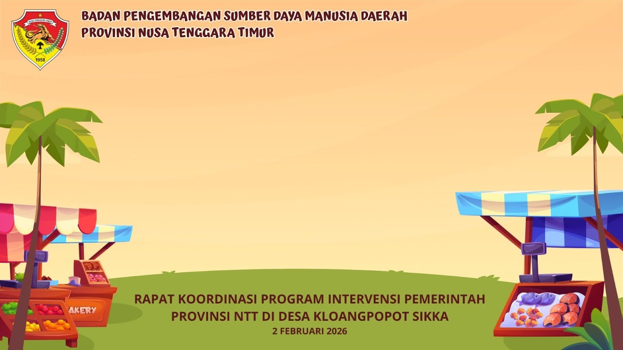 Rapat Koordinasi Program Intervensi Pemerintah Provinsi NTT di Desa Kloangpopot Sikka