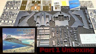 Unboxing the B-2A Spirit Stealth Bomber with GBU-57 MOPs and Eduard PE | Modelcollect 1:72Scale