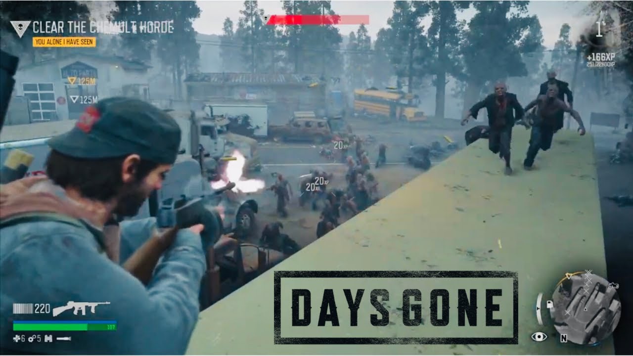 DAYS GONE Using Remote Bombs to kill Chemult Horde YouTube