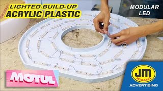 MOTUL Lighted build-up acrylic plastic signage | JM Mirasol Advertising