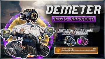 Jump + Teleport DEMETER Build w/ 2X G.A.S – Ultimate Healing FORTRESS | War Robots Gameplay