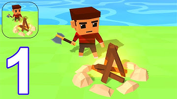 Isle Builder: Click to Survive - Gameplay Walkthrough Part 1 Tutorial (Android, iOS) #1