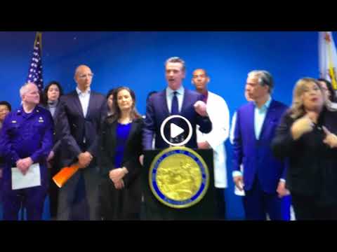 California Gov Gavin Newsom, Oakland Mayor Libby Schaaf On Coronavirus Risk Grand Princess At Port