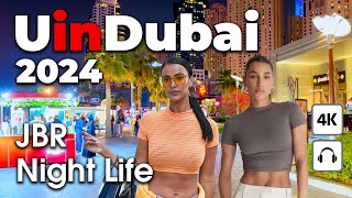 Dubai Live 24/7 🇦🇪 Amazing JBR, Night Life [4K ] Walking Tour