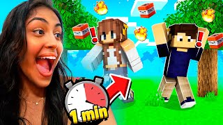 MINECRAFT, mas a cada 1 MINUTO um DESASTRE ACONTECE!