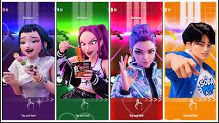 KPop Demon Hunters 🎺 Tiles hop EDM RUSH 🔥 Saja Boys 🎧 screenshot 2