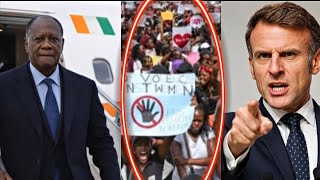 ALASSANE  OUATTARA ET MACRON CHASSÉ PAR LES LE PEUPLE DU KENYA AUJOURD'HUI 