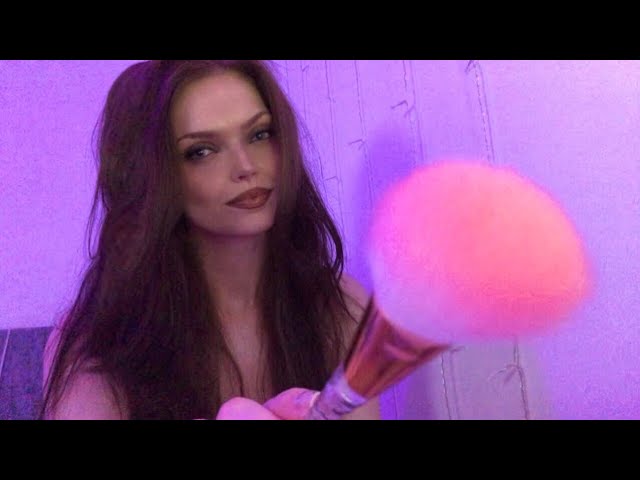 ASMR ~ Relaxing face brushing to help you sleep ✨ No talking