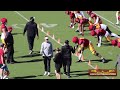 Trojan offensive position drills from USC spring practice No. 10