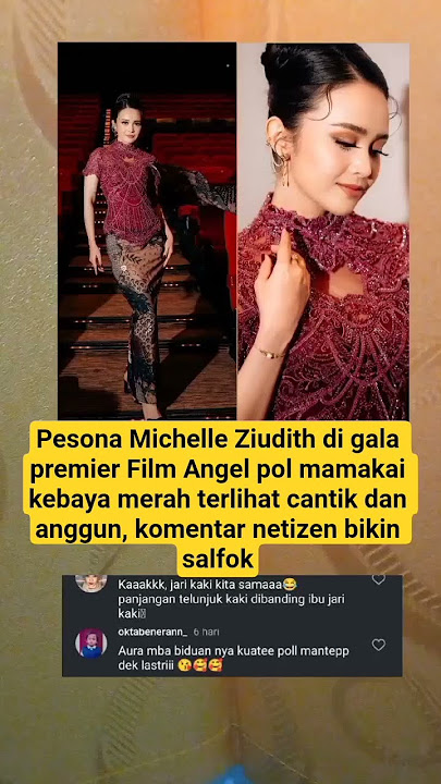 Pesona Michelle Ziudith di gala premier Film Angel pol #trending #shorts #michelleziudith #netizen