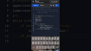 Python program to count lowercase and uppercase letters in an inputted string #python #programming