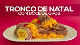 Receita de Tronco de Natal com Doce de Ovos: O tronco de Natal é um...