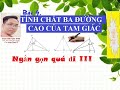 Toán 7: Tính chất ba đường cao của tam giác