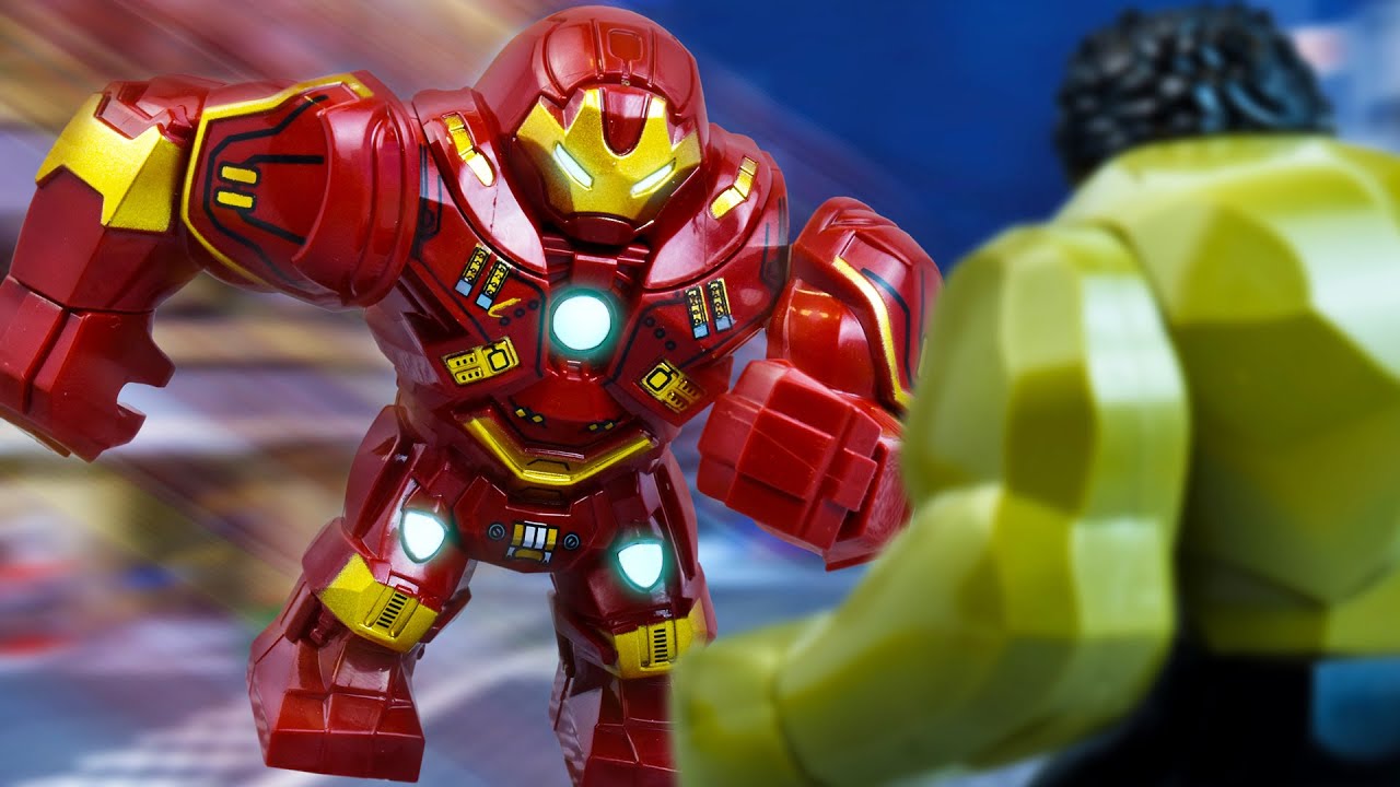 Fight! Lego Hulk vs the supercool Hulkbuster Lego Iron Man