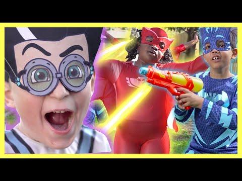 파자마 삼총사 시 | 몰아보기 <strong>로미오</strong> 마인드 컨트롤 올빼미! | PJ Masks Korean| 어린이 만화