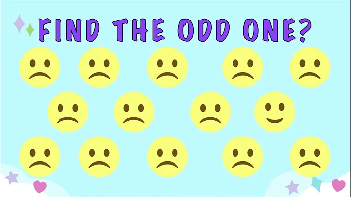 10 Attention Tests for Beginners to Find the Odd One Out l Can You Spot the Difference?
