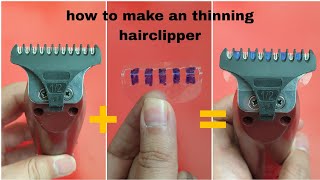 Diy , How To Convert A Hairclipper To A Thinning Scissors ✂️  😀