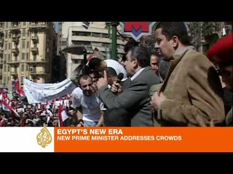 New Egypt PM addresses Tahrir rally