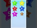 Learn Colors with 10 Little Stars 🌈 #Shorts