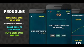 Pronouns Grammar Test - an educational game by LittleBigPlay.com screenshot 3