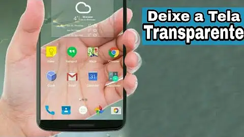 Como deixar a tela do seu celular transparente?