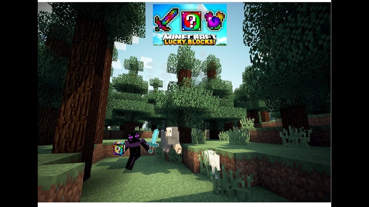 Minecraft đập luckyblock bảy màu - YouTube