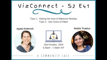 VizConnect MAKING THE MOST OF MAKEOVER MONDAY and USE CASES OF DATES in Tableau