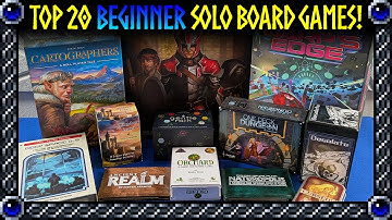 Top 20 Solo Board Games for Beginners | New to the Hobby? Start Here! | 2025 Edition