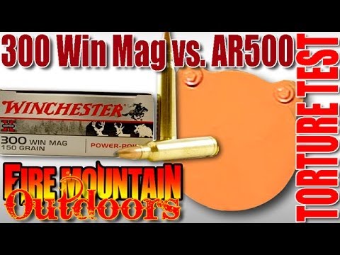 300 win mag vs ar500 steel plate ballistic torture test youtube