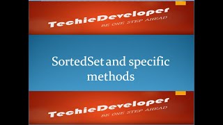 35.SortedSet and its method in collection framework