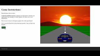 Sunset Drive Game In JavaScript With Source Code | Source Code & Projects screenshot 3