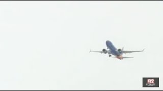 Southwest plane engine catches fire midair