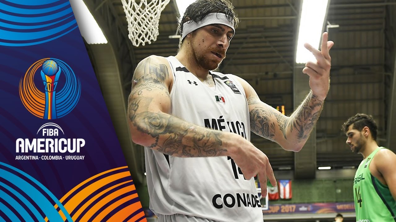 Mexico's Mata with the explosive follow-up dunk!