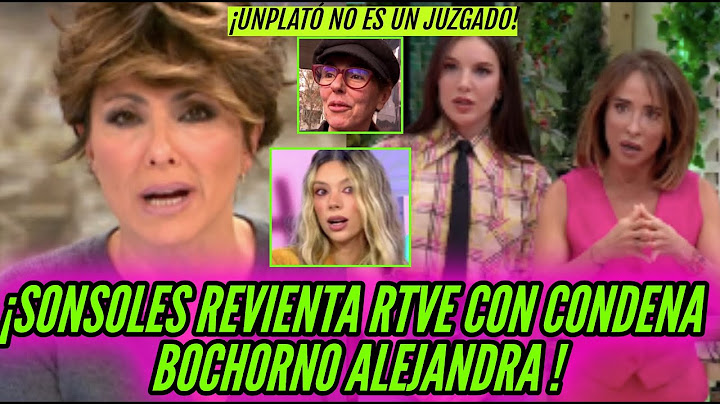 💥​SE HA LIADO! SONSOLES ÓNEGA HUNDE RTVE DE MARIA PATIÑO Y BELÉN ESTEBAN TRAS CONDENA TELECINCO