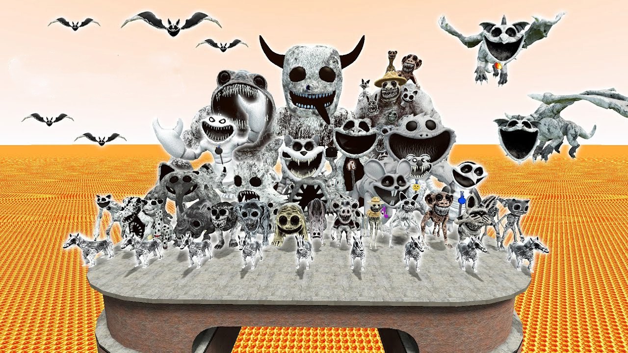 DESTROY ALL FAMILY ZOONOMALY MONSTER in SPARTAN KICKING - Garry Mod !